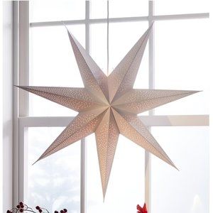 Never Opened! IKEA Strala Lamp shade, white/gold dots 105.322.20 28" (70cm)